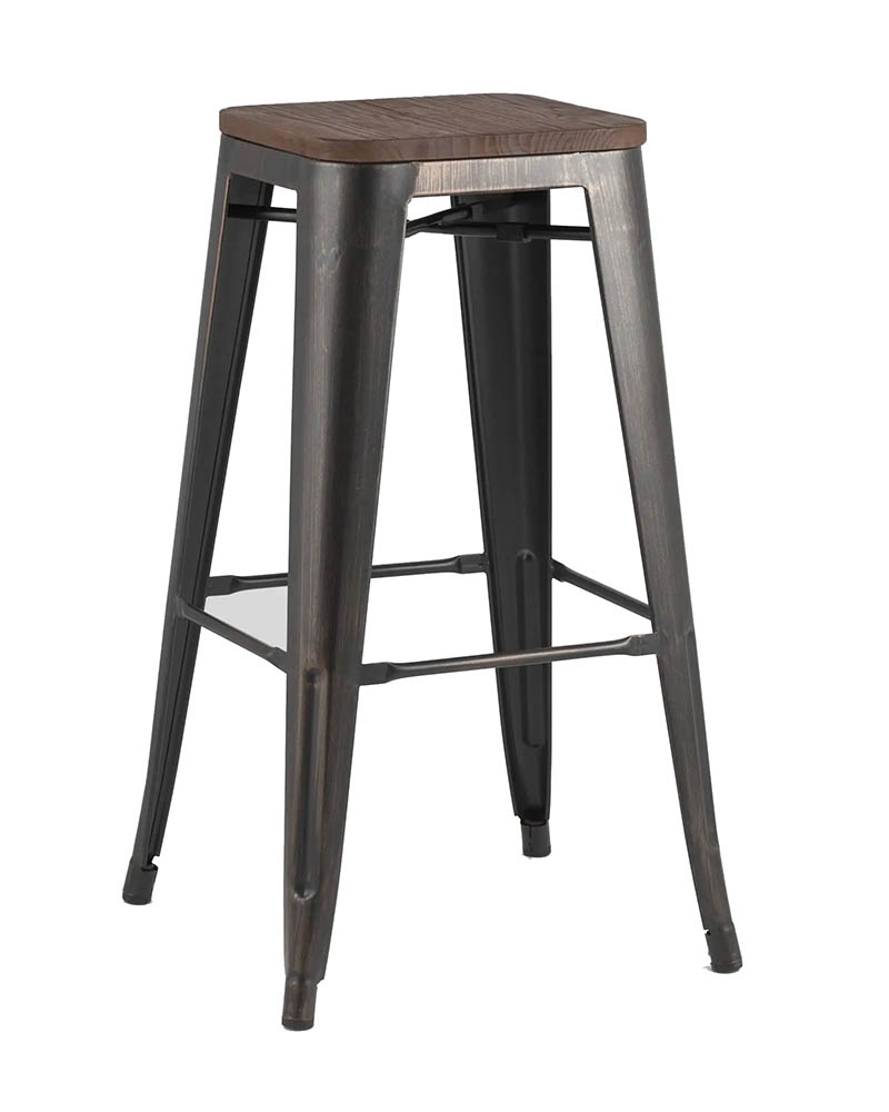 Стул барный Stool Group Tolix Wood дерево