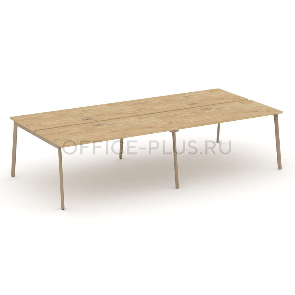 Рабочая станция 4 места на металлокаркасе Estetica ES.D.RS-4.4-LP