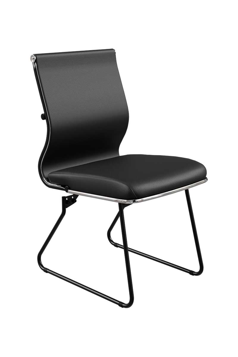 Кресло METTA ErgoLife S 10 M4-152 - ЭкоКожа(Экстра) на полозьях черный металл