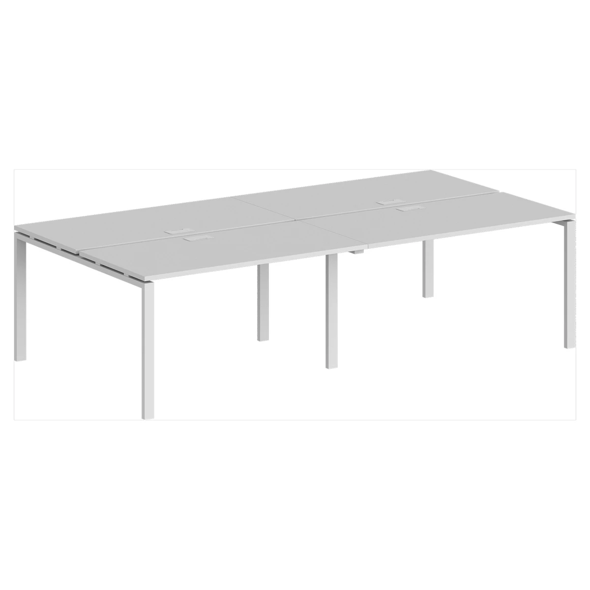 Рабочая станция 2 места на металлокаркасе (60х30) Сигма SG.251