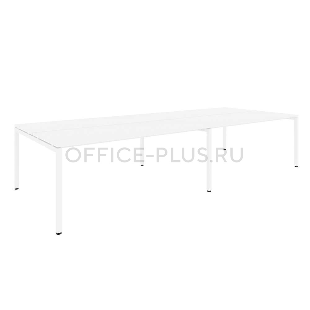 Рабочая станция 4 места Стил на металлокаркасе 11180x4+11102+11104