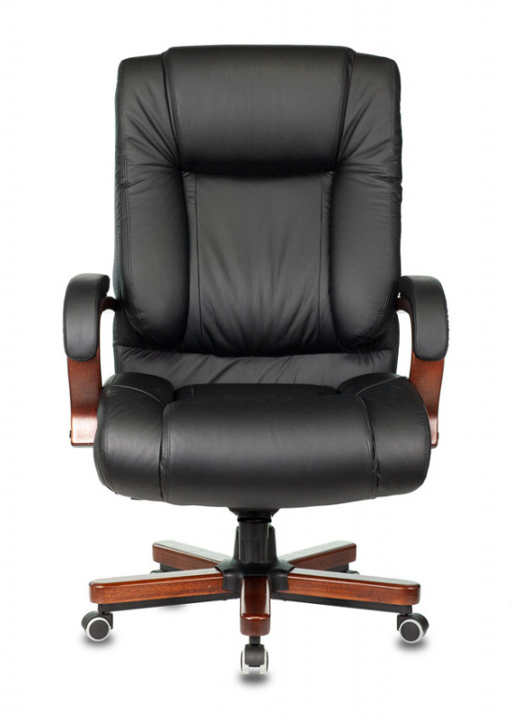 Кресло руководителя Бюрократ T-9925WALNUT кожа