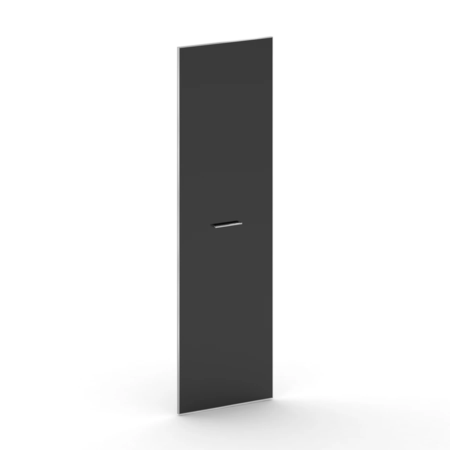 Дверь для шкафа высокая стеклянная в раме CR.SRK-401 black