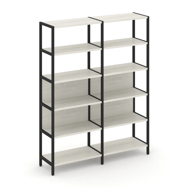 Двухсекционный стеллаж пятиярусный SHELF SYSTEM (металл черный) SN.STM-521