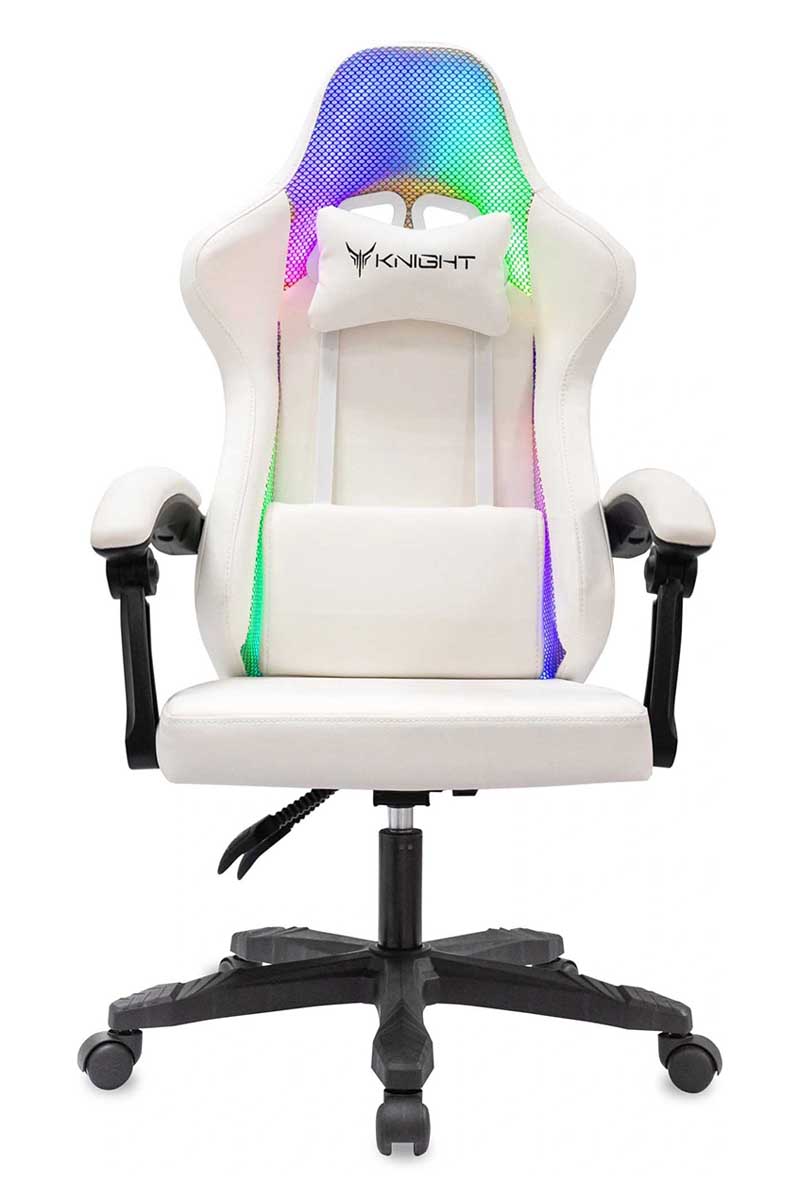 Игровое кресло Бюрократ Knight Wolf RGB экокожа