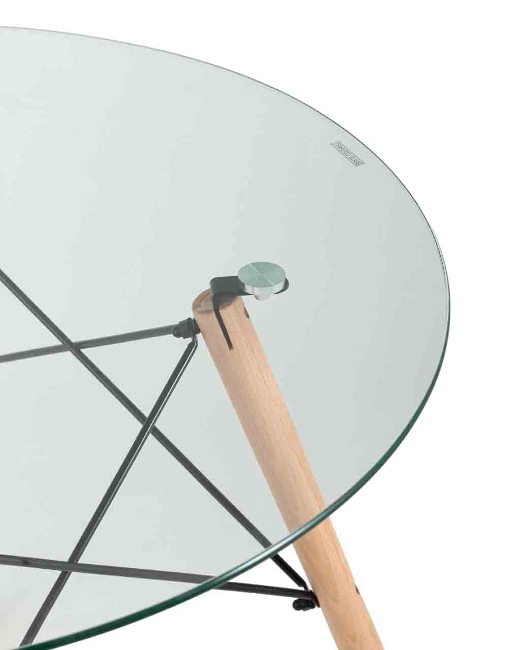 Стол банкетный Stool Group Eames DSW D80 стекло