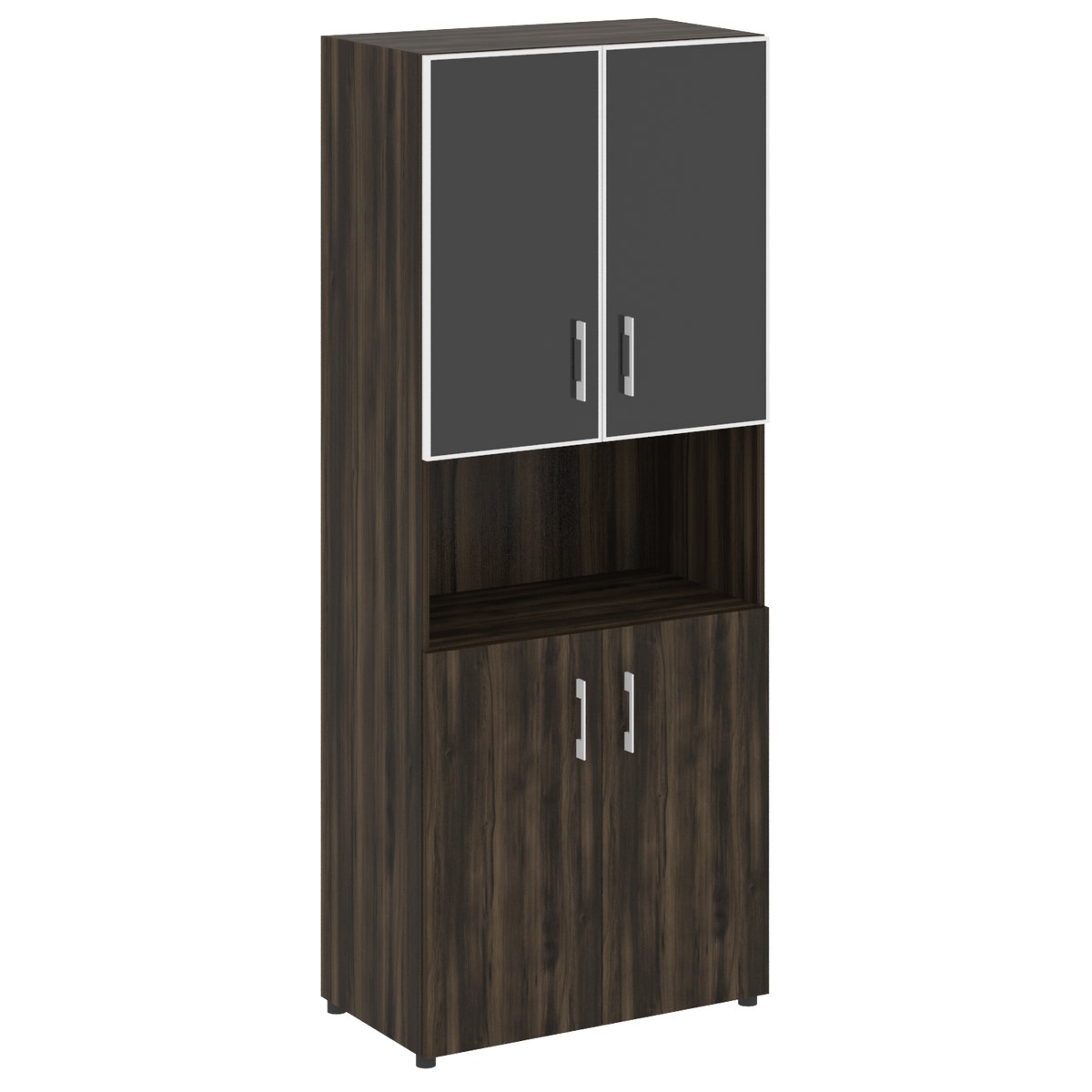 Шкаф высокий Yalta LT.ST-1.4 R White/Black