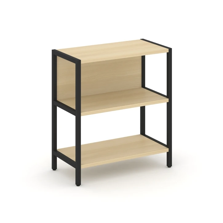 Односекционный стеллаж двухярусный SHELF SYSTEM (металл черный) SN.STM-211