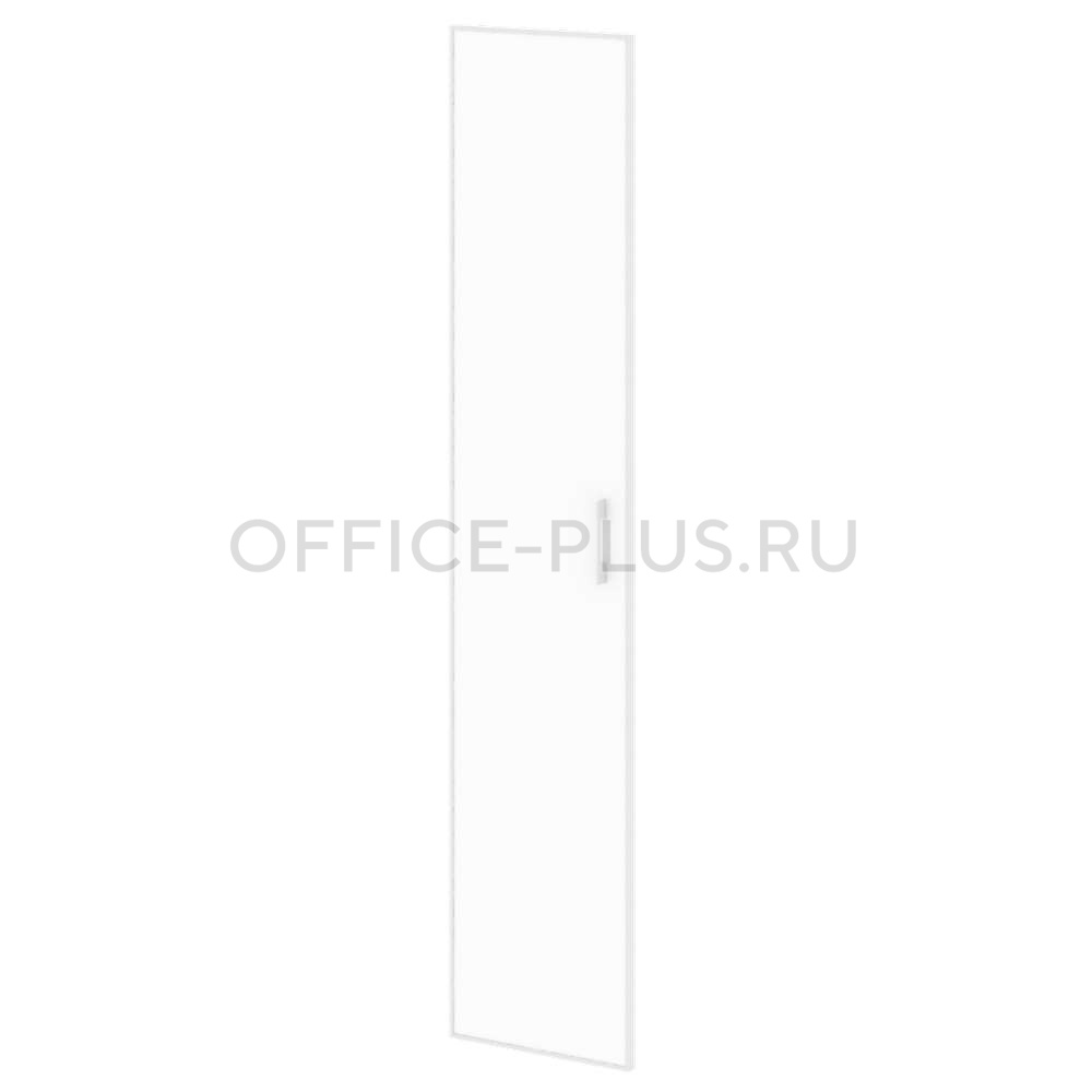 Дверь для шкафа стеклянная Yalta в раме, стекло-лакобель, LT.S1R (L) White/Black