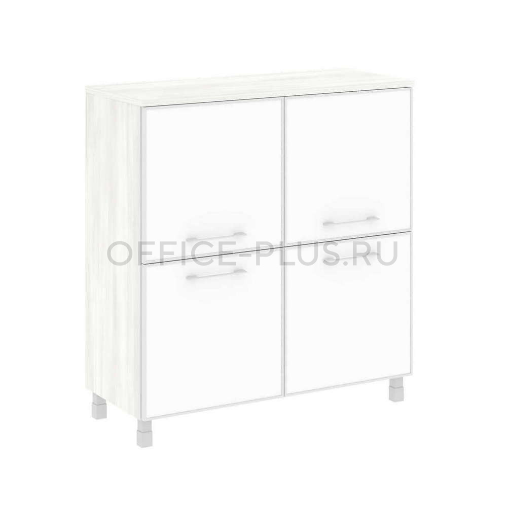 Шкаф средний Yalta LT.SD-1.2R White/Black