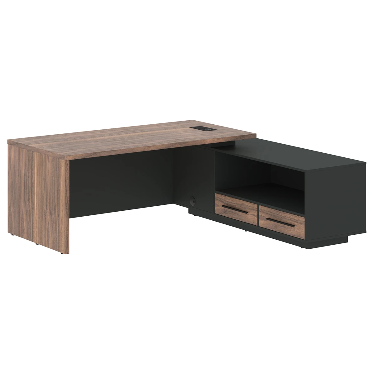 Стол руководителя с тумбой правый VELION VENEER VRCT 2119R