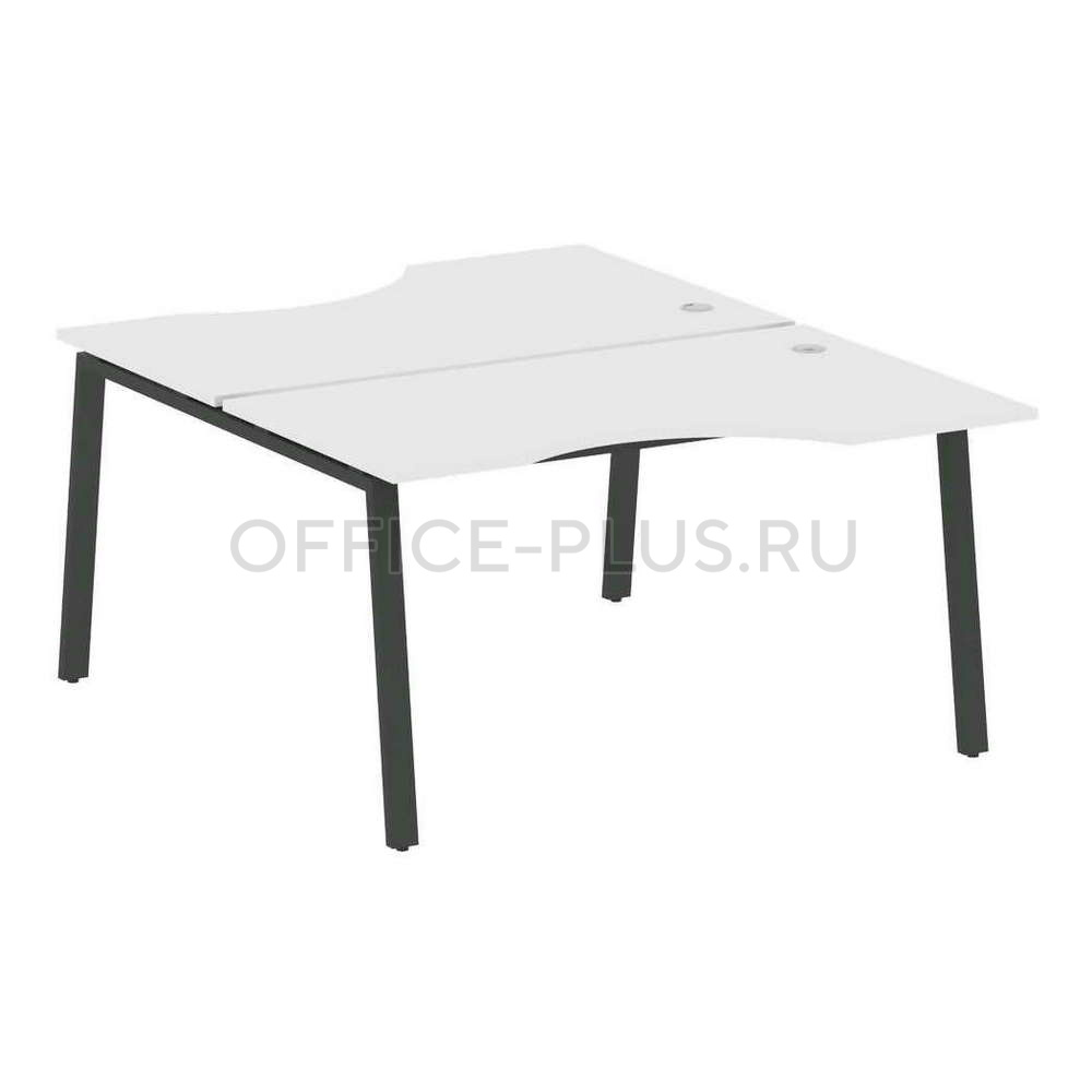 Рабочая станция 2 места Metal System Style на металлокаркасе БА.РАС-СА-2.2
