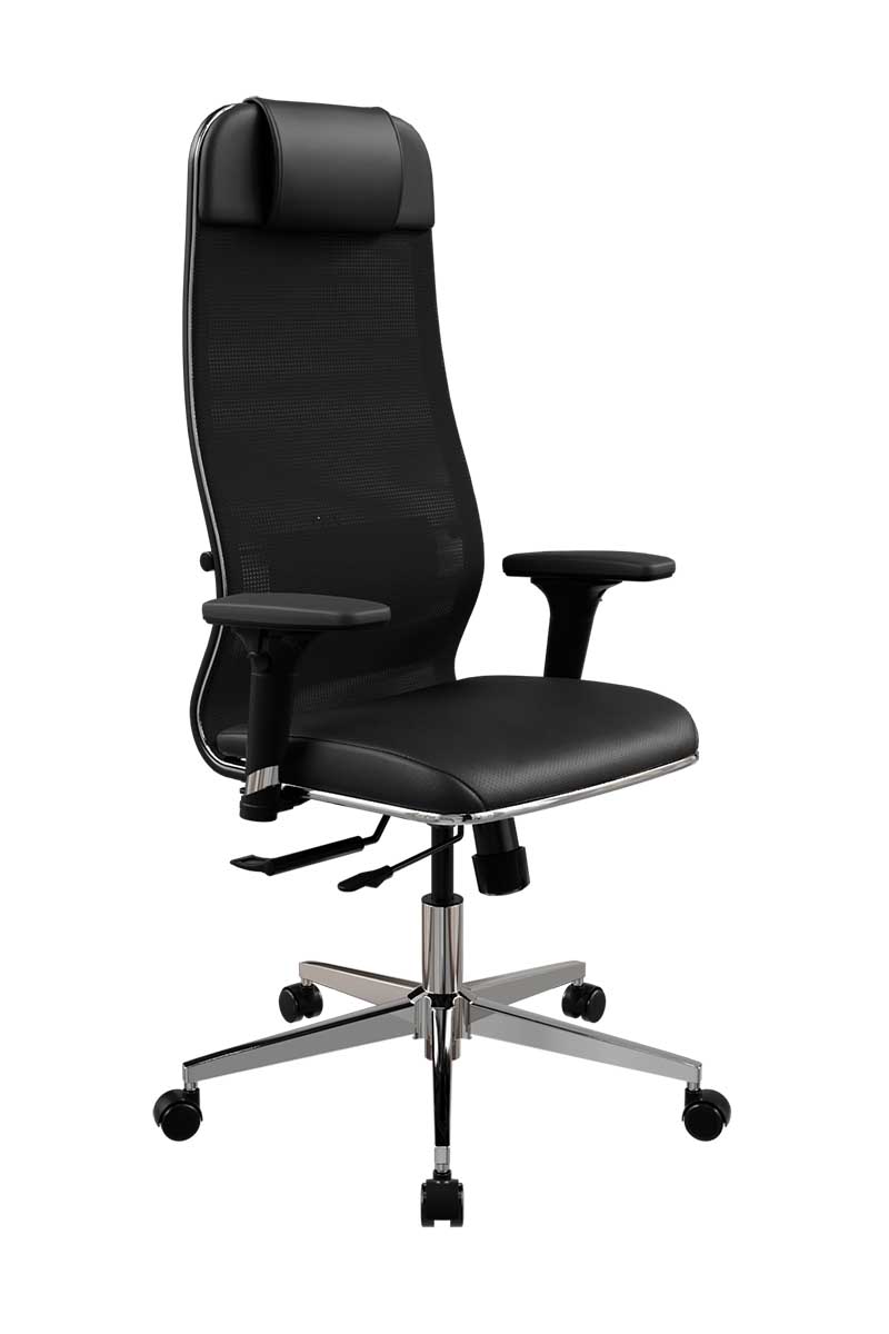 Кресло METTA ErgoLife SynchroSit 10 B1-115D -  Сетка(X2)+ЭкоКожа(Экстра)
