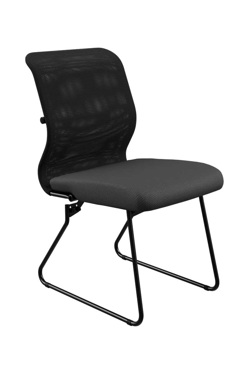 Кресло METTA ErgoLife S 8 M4-8 - Сетка(X2)+ОбивкаUMF(X1) на полозьях черный металл