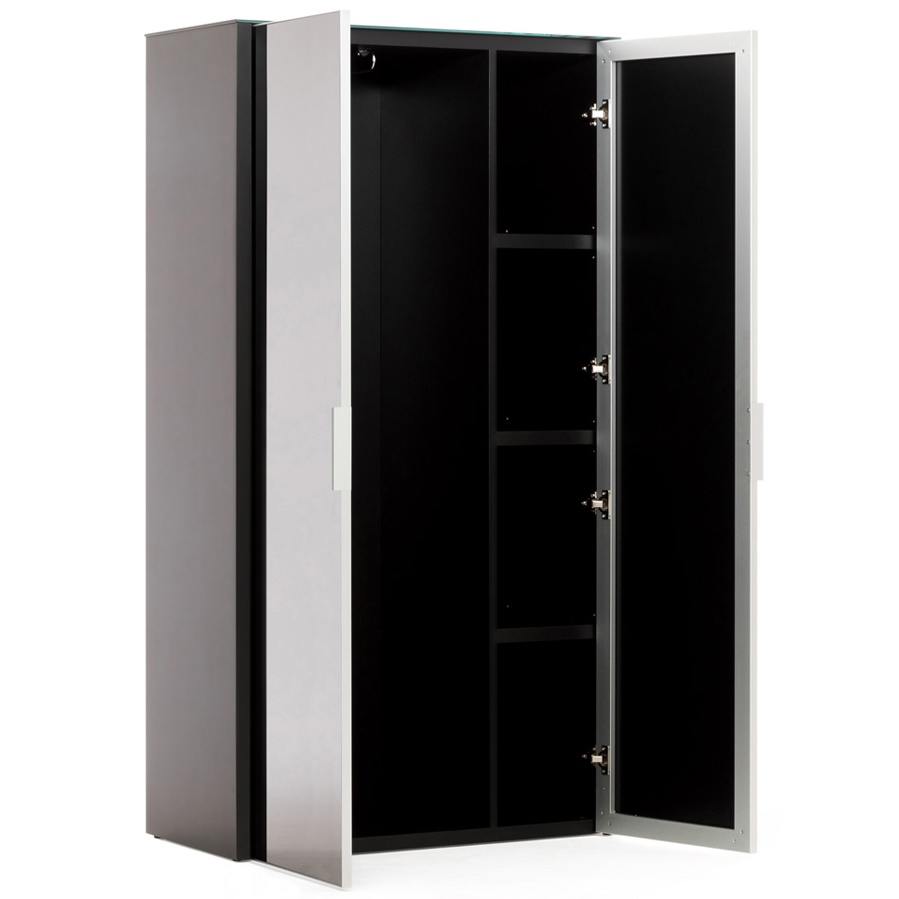 Шкаф для одежды GALA NEWLIB2/899 BLACK GLASS