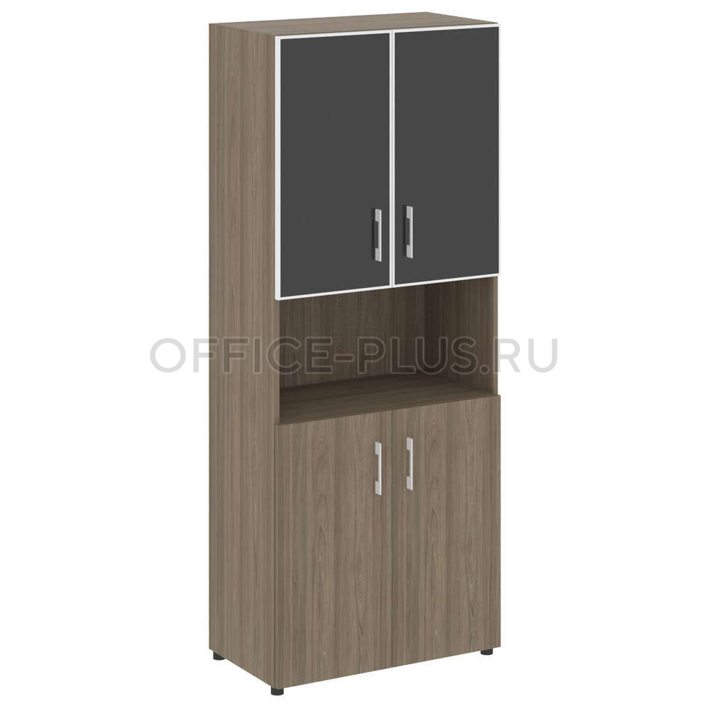 Шкаф высокий Yalta LT.ST-1.4 R White/Black