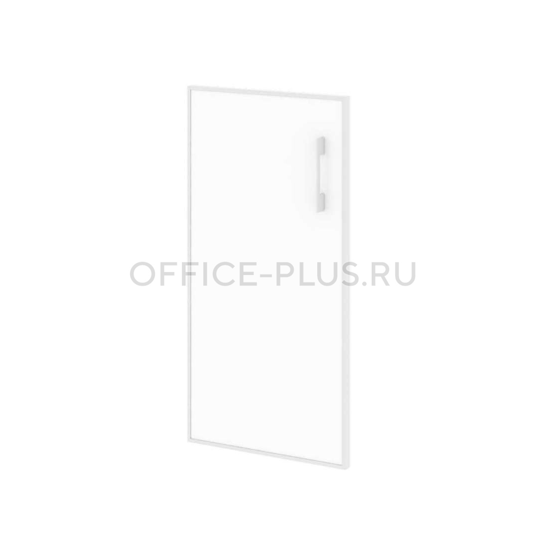 Дверь для шкафа стеклянная Yalta в раме, стекло-лакобель, LT.S3R (L) White/Black