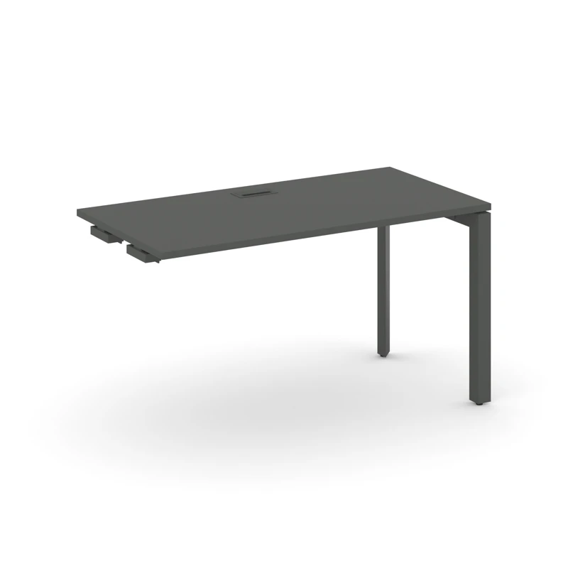 Стол приставной на металлокаркасе (П-59х59 антрацит) к опорным элементам Style Project Next SN-59P.OPRS-024
