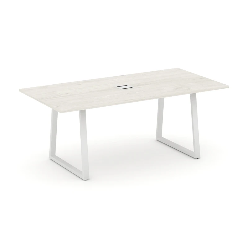 Стол для переговоров на металлокаркасе (АО-60x30 белый) Style Project Direct SN-6T1.SPRG-198