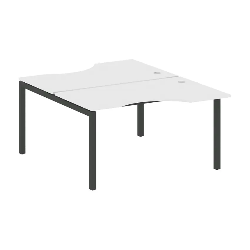 Рабочая станция 2 места эргономичная (П-опоры) QUATTRO 5Х5. 50БП.РАС-СА-2.2