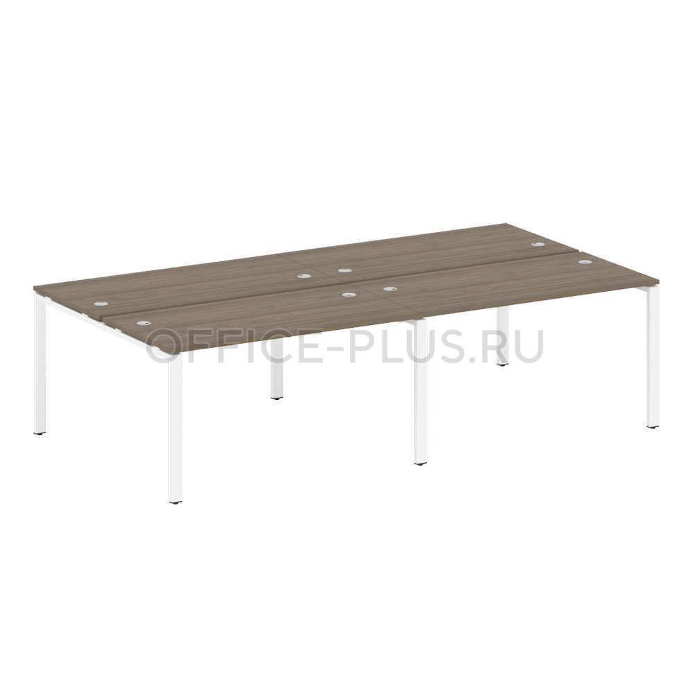 Рабочая станция 4 места Metal System Style на металлокаркасе БП.СМ-4.3
