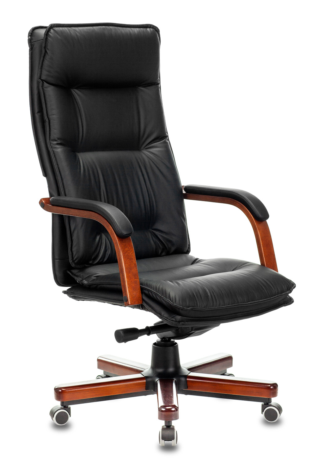 Кресло руководителя Бюрократ T-9927WALNUT кожа/экокожа