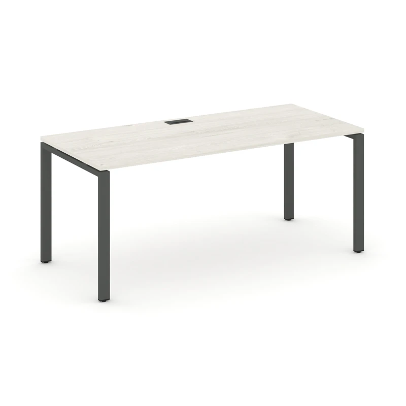 Стол руководителя на металлокаркасе (П-60x30 антрацит) Style Project Direct SN-6P.SR-013.M