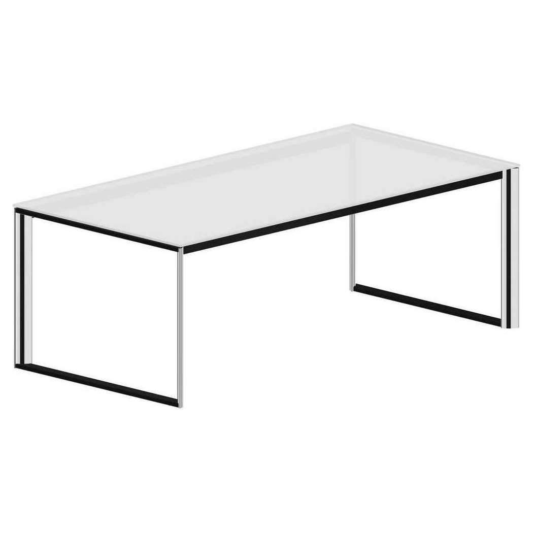 Стол руководителя Carre CATA200V (белое стекло оптивайт)