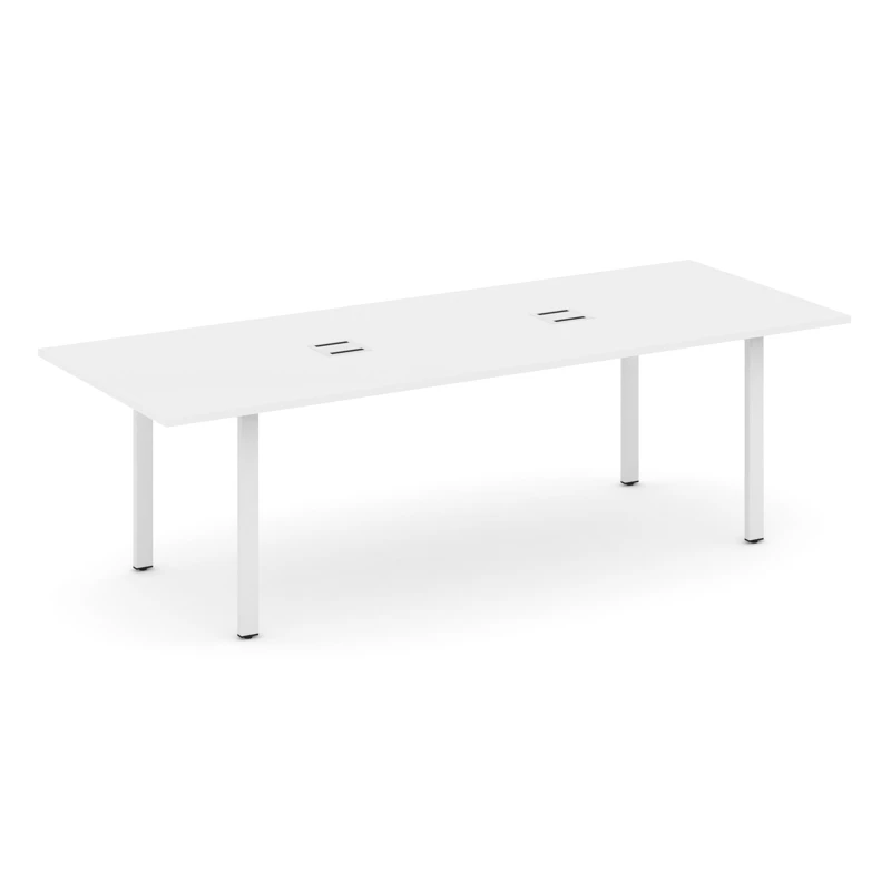 Стол для переговоров на металлокаркасе (П-60x30 белый) Style Project Direct SN-6P.SPRG-258