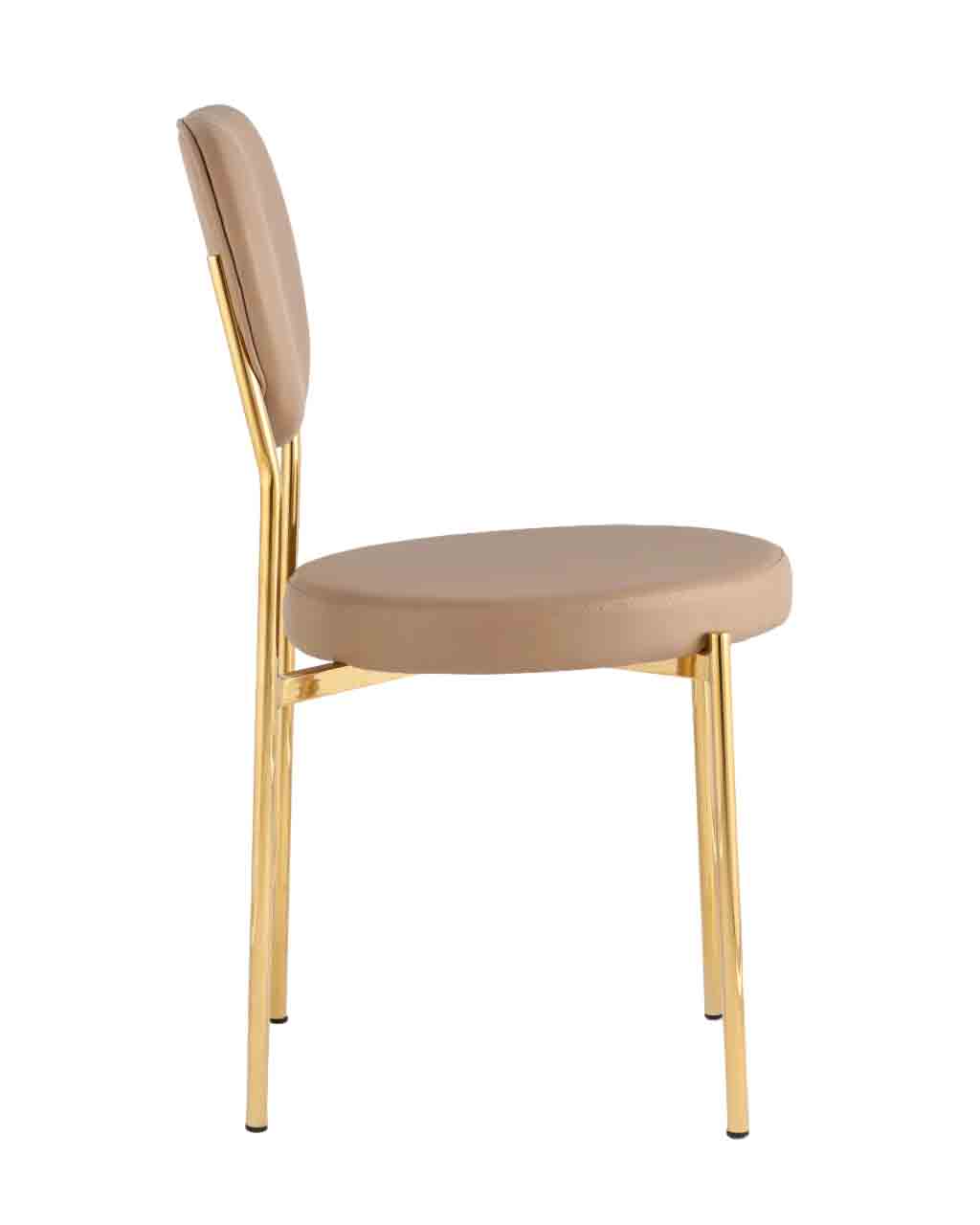 Стул обеденный Stool Group Барбара золотые ножки экокожа