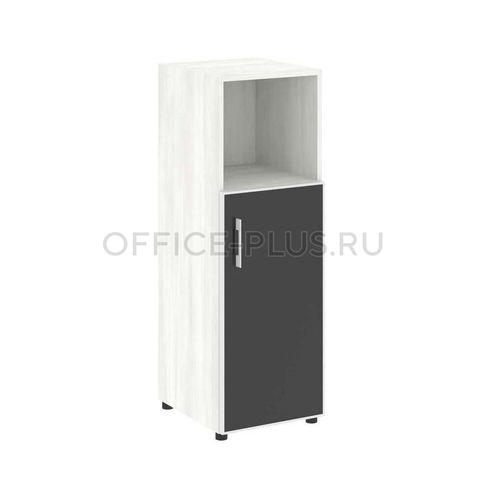 Шкаф пенал средний Yalta LT.SU-2.2R R White/Black