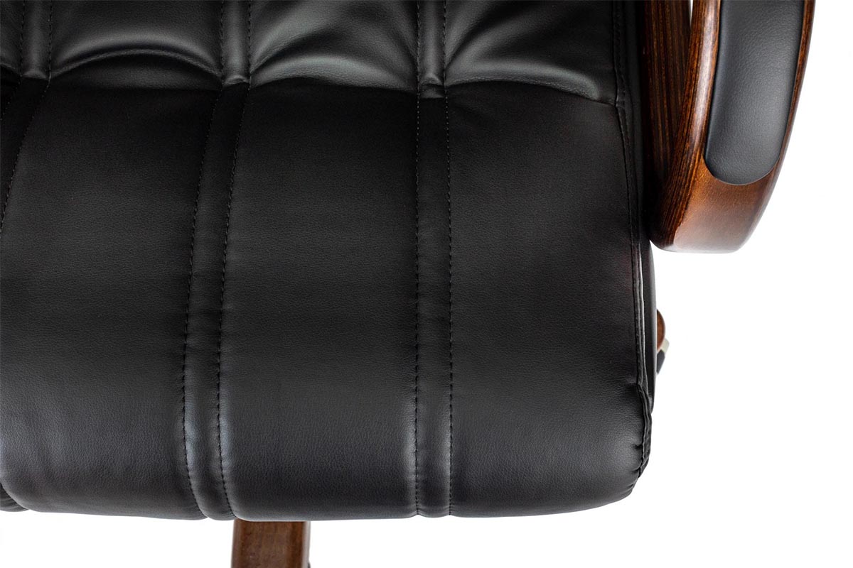 Кресло руководителя Бюрократ T-9932Walnut экокожа