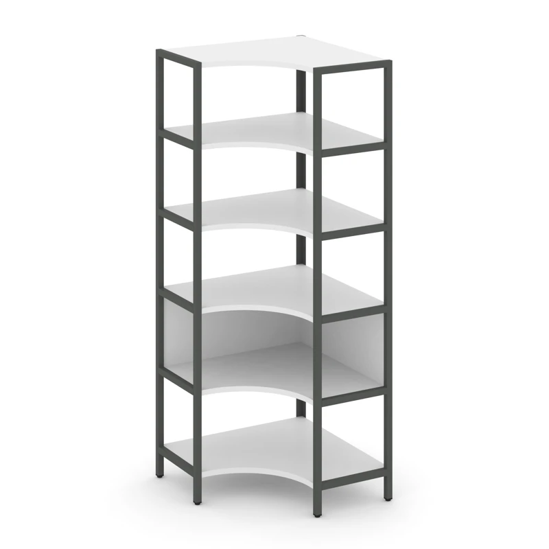 Односекционный угловой стеллаж пятиярусный SHELF SYSTEM (металл антрацит) SN.STMU-511