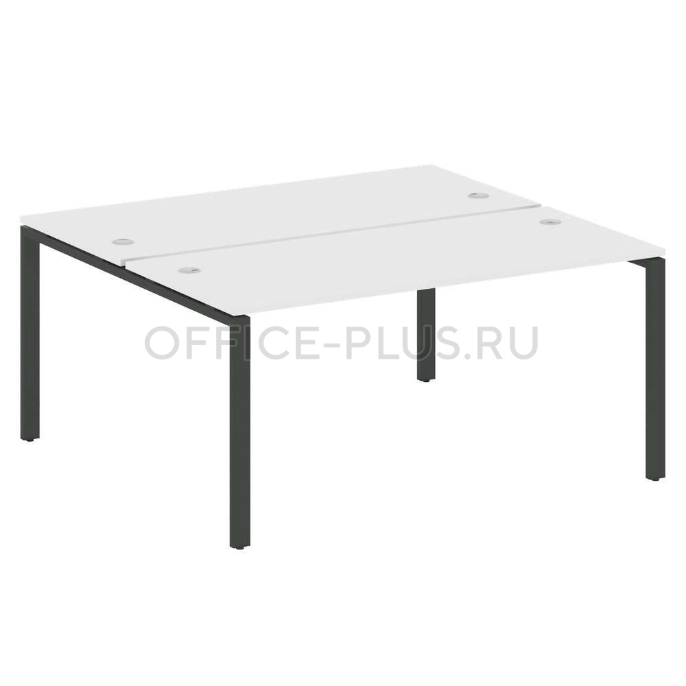 Рабочая станция 2 места Metal System Style на металлокаркасе БП.РАС-СП-2.4