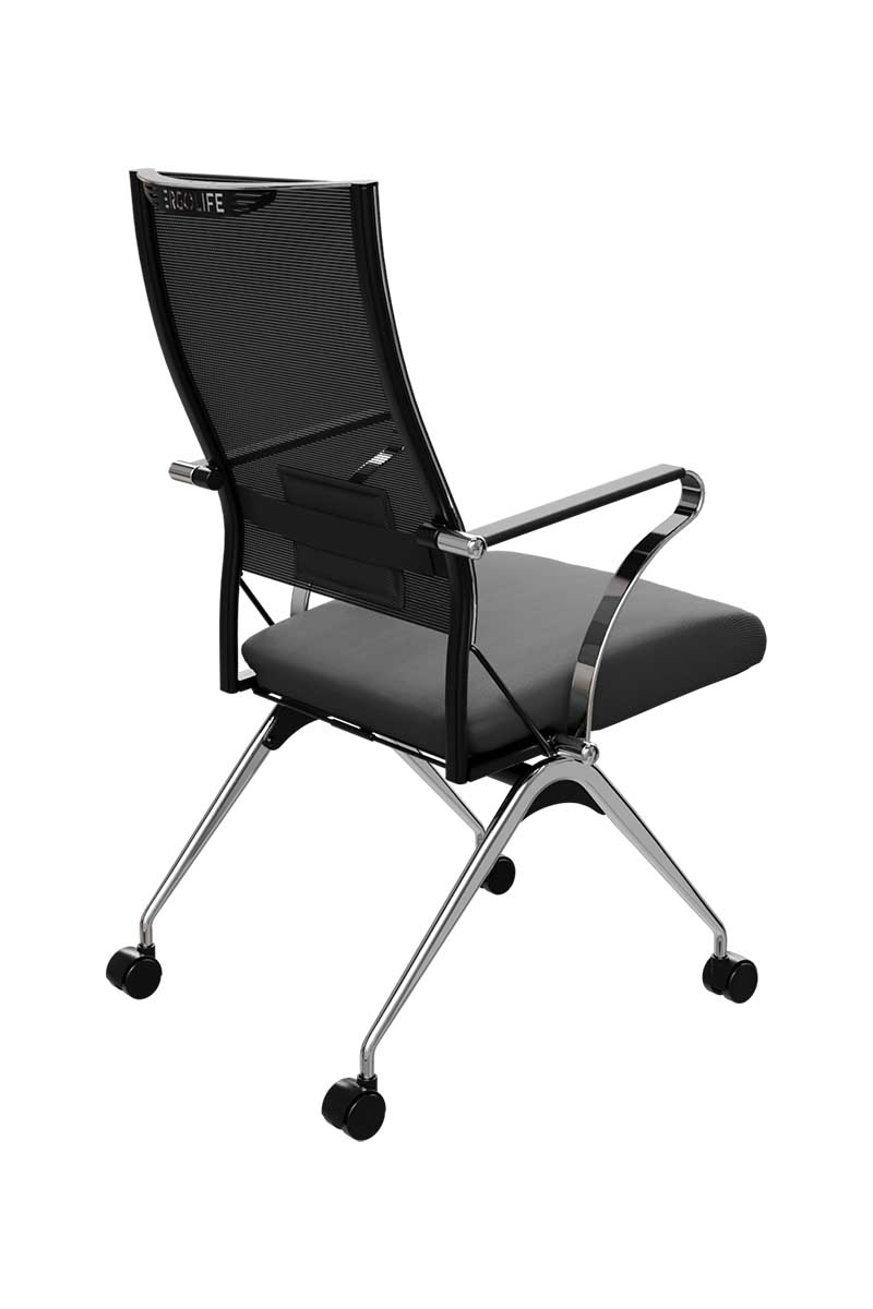 Кресло METTA ErgoLife Sit Air 24/7 B2-281K - Сетка(Италия)+ОбивкаUMF(X1) хром на роликах