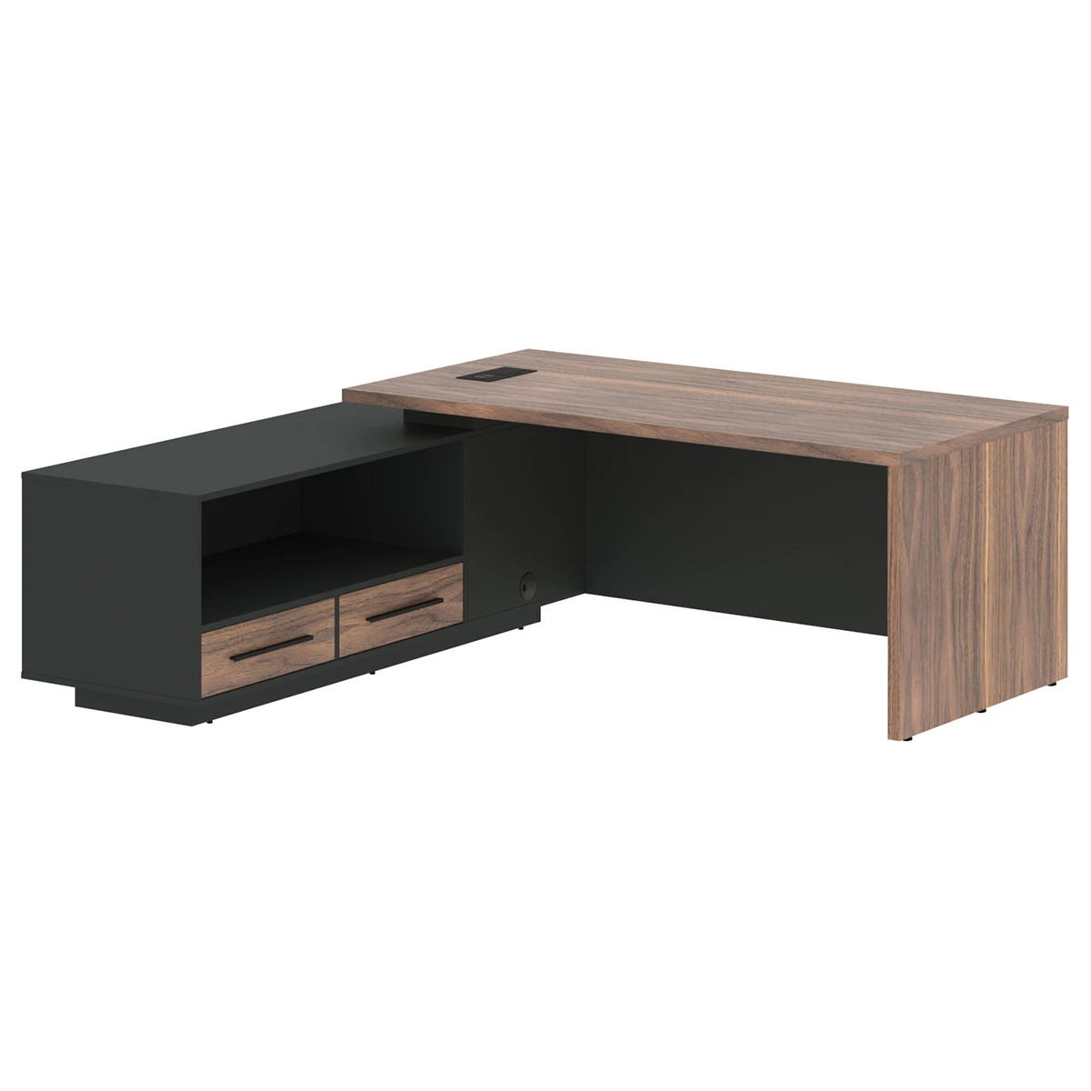 Стол руководителя с тумбой левый VELION VENEER VRCT 2119L