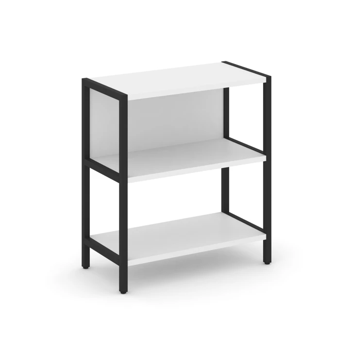 Односекционный стеллаж двухярусный SHELF SYSTEM (металл черный) SN.STM-211