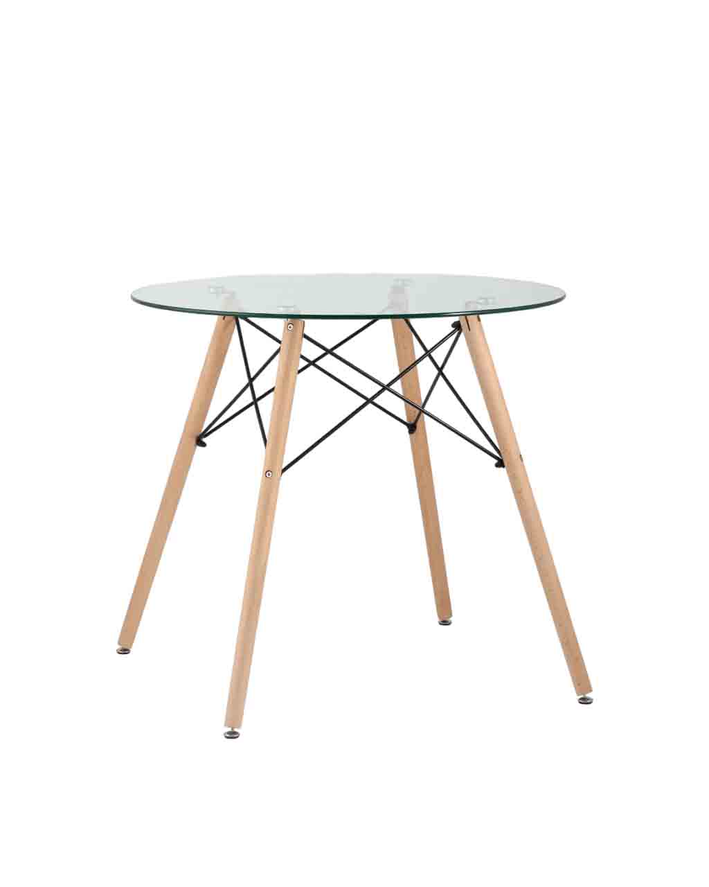 Стол банкетный Stool Group Eames DSW D80 стекло