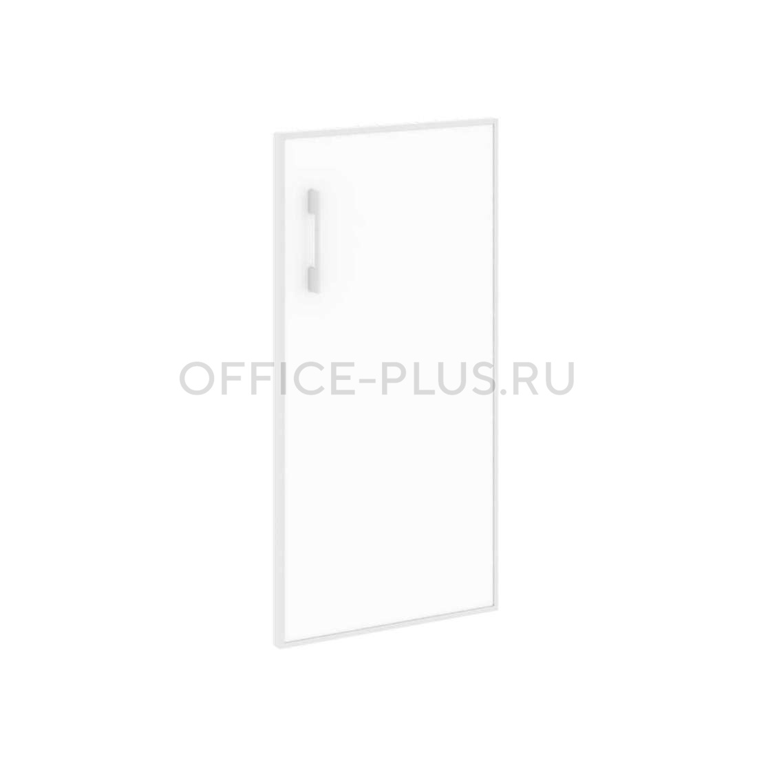 Дверь для шкафа стеклянная Yalta в раме, стекло-лакобель, LT.S3R (R) White/Black