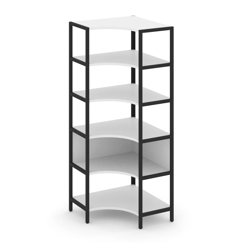 Односекционный угловой стеллаж пятиярусный SHELF SYSTEM (металл черный) SN.STMU-511
