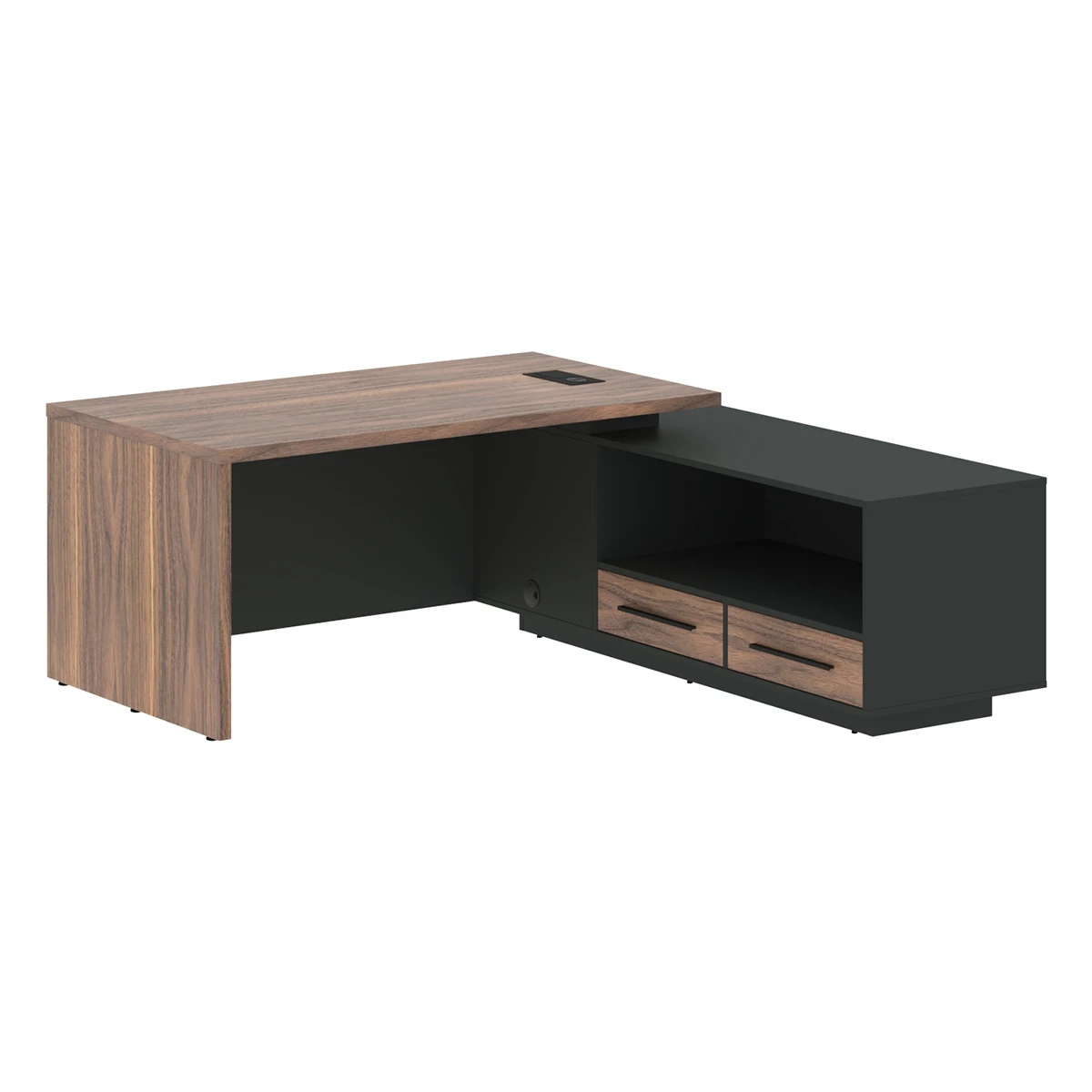 Стол руководителя с тумбой правый VELION VENEER VRCT 1919R