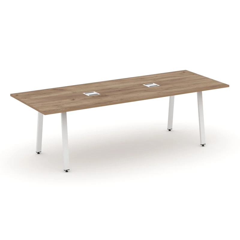 Стол для переговоров на металлокаркасе (А-60x30 белый) Style Project Direct SN-6A.SPRG-258