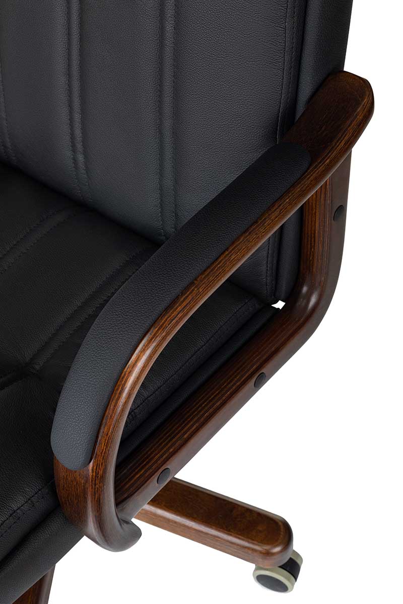 Кресло руководителя Бюрократ T-9932Walnut кожа