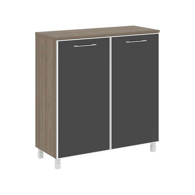 Шкаф средний Yalta LT.SD-1.4R white/black