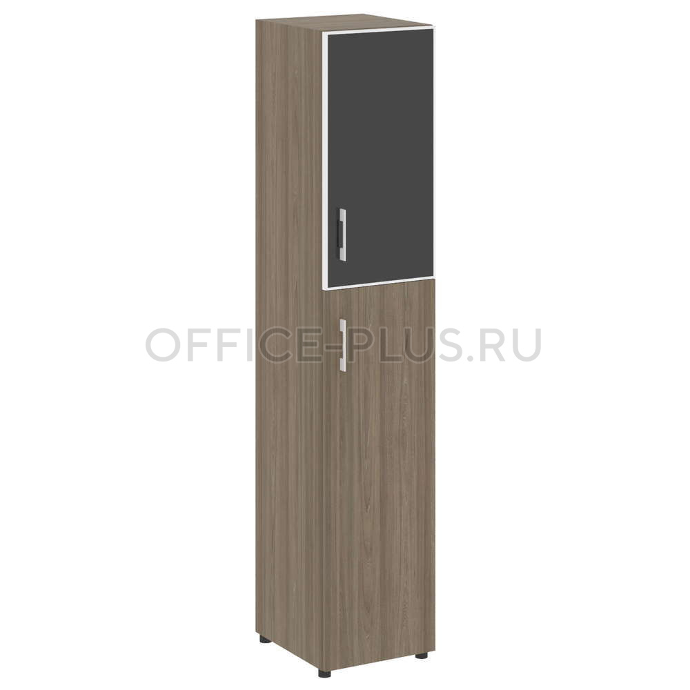 Шкаф пенал высокий Yalta LT.SU-1.7R R White/Black