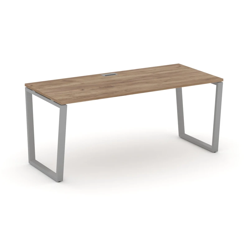 Стол руководителя на металлокаркасе (VО-60x30 серый) STYLE PROJECT DIRECT SN-6T2.SR-026.M