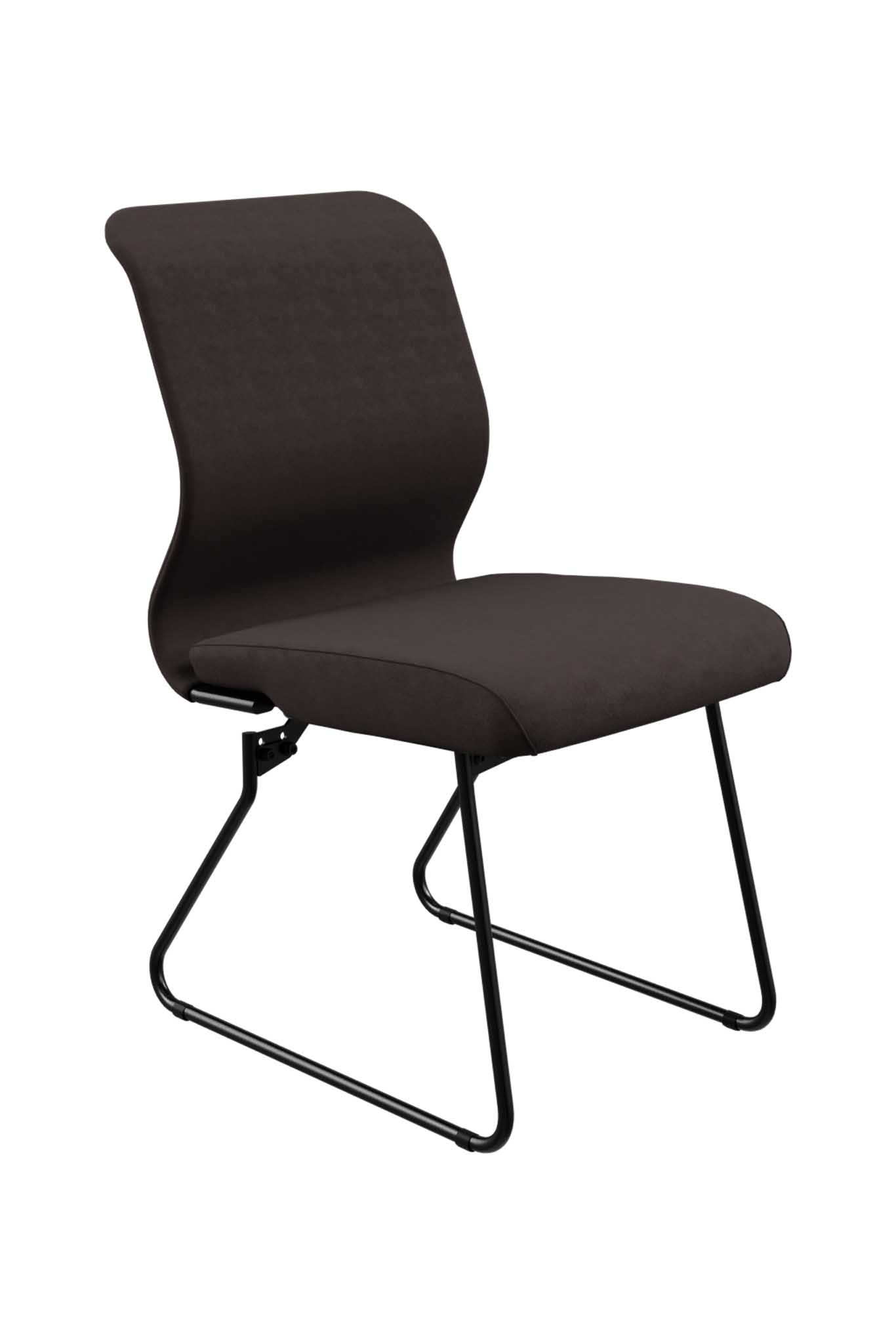Кресло METTA ErgoLife S 8 Mr4-4 - Велюр(Вавальди) черный металл