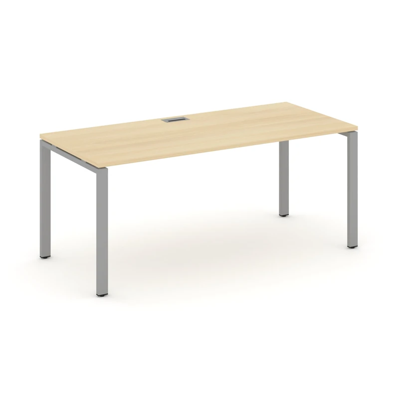 Стол руководителя на металлокаркасе (П-60x30 серый) STYLE PROJECT DIRECT SN-6P.SR-024.M