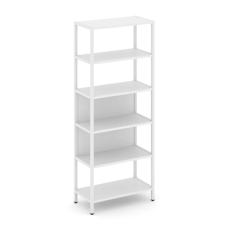 Односекционный стеллаж пятиярусный Shelf System (металл белый) SN.STM-511