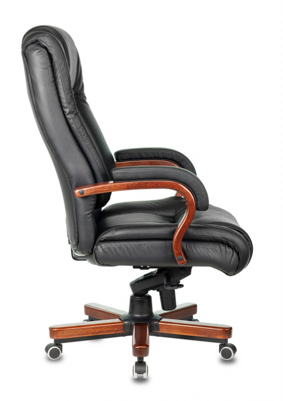 Кресло руководителя Бюрократ T-9925WALNUT кожа